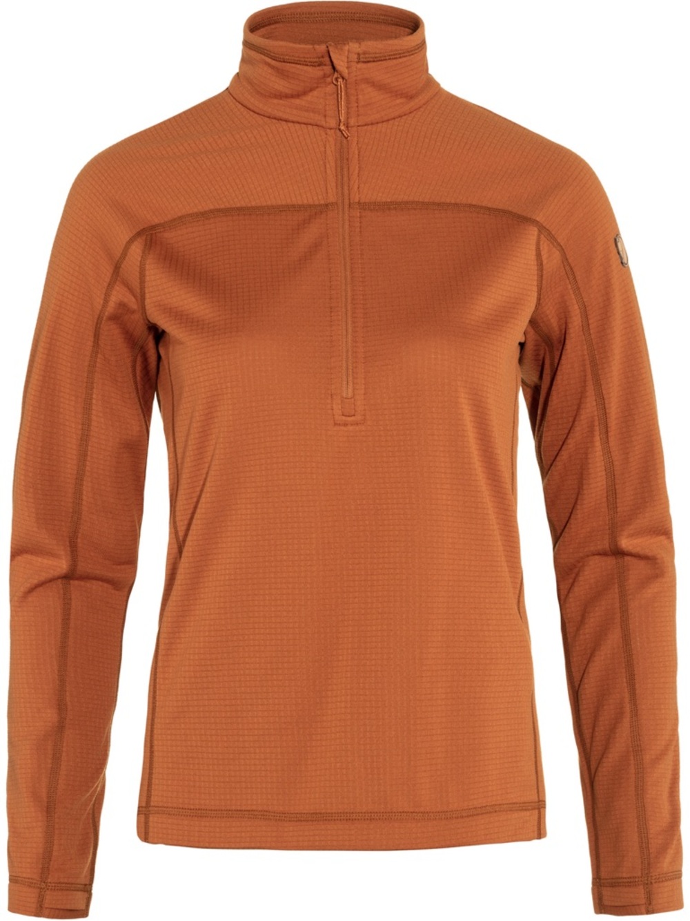 Fjallraven Women's Lightweight Half-Zip Top in Rust